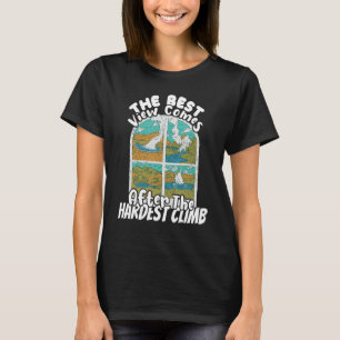 Klimaatroop klimt goed Uitzicht na klimmen T-shirt