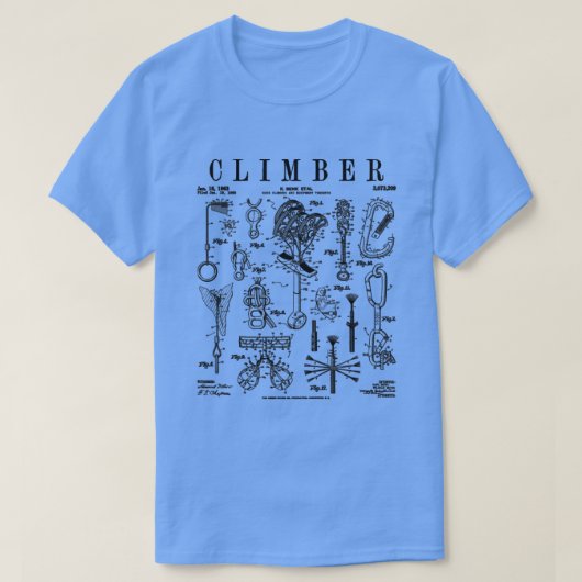 Klimaatroop klimt het  patent van Bouldering Pr T-shirt (Design voorkant)