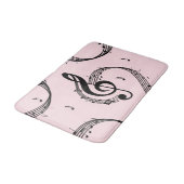Klimaatroze G Clef Music Pink Badmat (Gekanteld)