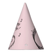 Klimaatroze G Clef Music Pink Feesthoedjes (Rechts)