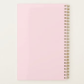 Klimaatroze G Clef Music Pink Planner (Achterkant)