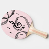 Klimaatroze G Clef Music Pink Tafeltennisbatje (Zijkant)