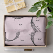 Klimaatroze G Clef Music Pink Tissuepapier (Geschenk)