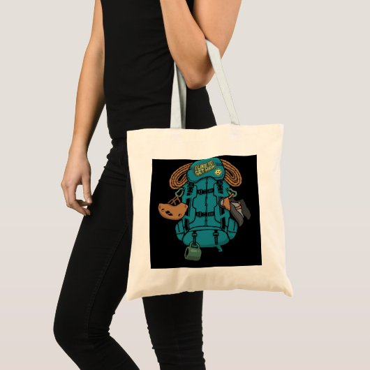 Klimaatrugzak en tandwielenIk hou van Hig Tote Bag (Voorkant (product))