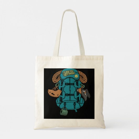 Klimaatrugzak en tandwielenIk hou van Hig Tote Bag (Achterkant)