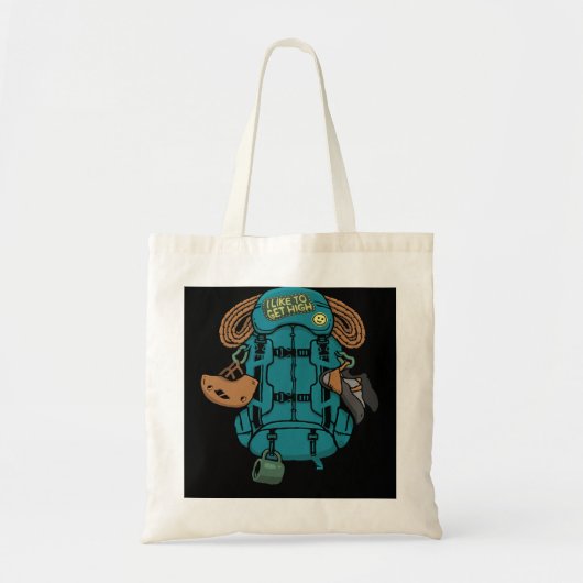 Klimaatrugzak en tandwielenIk hou van Hig Tote Bag (Voorkant)