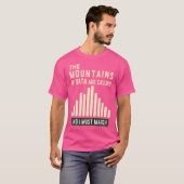Klimaatstaking - De bergen van data roepen T-shirt (Voorkant volledig)