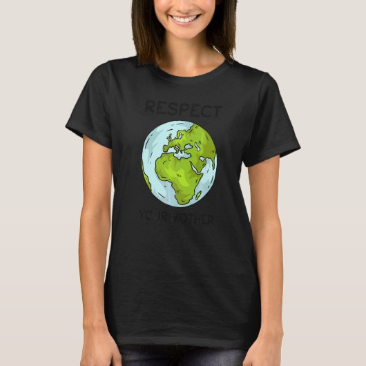 klimaatsverandering in de aarde respect voor de aa t-shirt (Voorkant)
