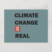 Klimaatuitdaging is echt milieubewustzijn briefkaart (Voorkant)