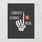 Klimaatuitdaging is echt milieubewustzijn briefkaart (Voorkant)