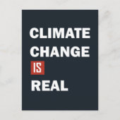 Klimaatuitdaging is echt milieubewustzijn briefkaart (Voorkant)