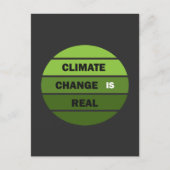 Klimaatuitdaging is echt milieubewustzijn feestdagenkaart (Voorkant)