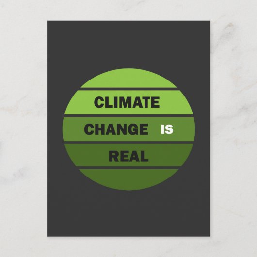 Klimaatuitdaging is echt milieubewustzijn feestdagenkaart (Voorkant)