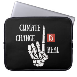 Klimaatuitdaging is echt milieubewustzijn laptop sleeve