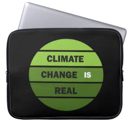 Klimaatuitdaging is echt milieubewustzijn laptop sleeve