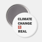 Klimaatuitdaging is echt milieubewustzijn magneet (Voorkant / Achterkant)