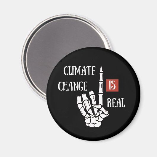 Klimaatuitdaging is echt milieubewustzijn magneet (Voorkant / Achterkant)