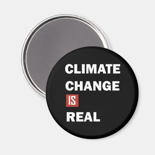 Klimaatuitdaging is echt milieubewustzijn magneet (Voorkant / Achterkant)