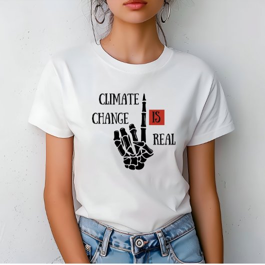 Klimaatuitdaging is echt milieubewustzijn t-shirt