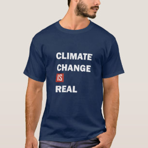 Klimaatuitdaging is echt milieubewustzijn t-shirt