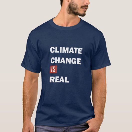 Klimaatuitdaging is echt milieubewustzijn t-shirt (Voorkant)