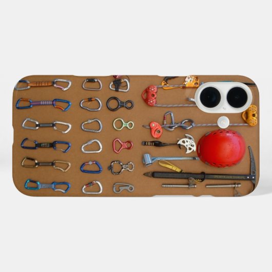 Klimaatuitrusting — Bergklimloopwerk Case-Mate iPhone Case (Achterkant (horizontaal))