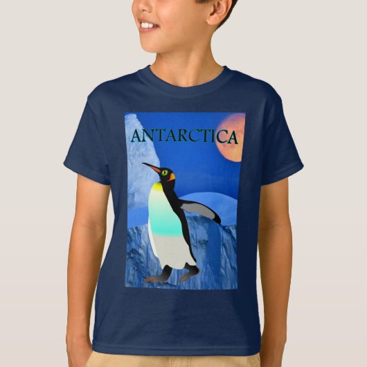Klimaatverandering Antarctische gletsjer Ice Pengu T-shirt (Voorkant)