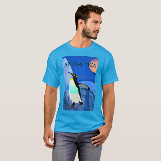 Klimaatverandering Antarctische gletsjer Penguin M T-shirt (Voorkant volledig)