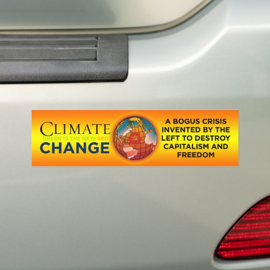 Klimaatverandering - Bogus Crisis Bumpersticker (Op auto)