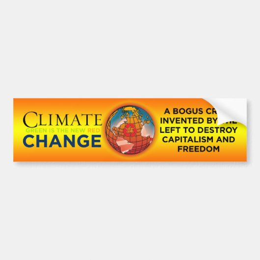 Klimaatverandering - Bogus Crisis Bumpersticker (Voorkant)