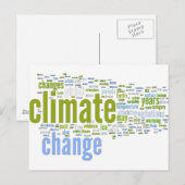 klimaatverandering briefkaart (Voorkant / Achterkant)