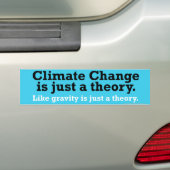 Klimaatverandering Bumpersticker (Op auto)