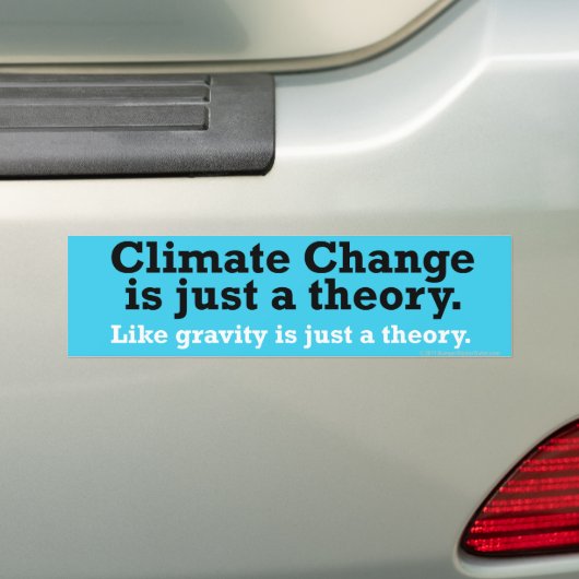 Klimaatverandering Bumpersticker (Op auto)