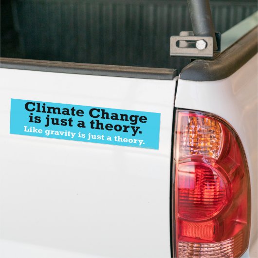 Klimaatverandering Bumpersticker (Op Truck)