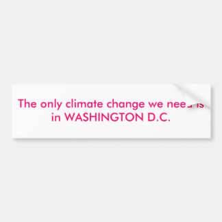 KLIMAATVERANDERING BUMPERSTICKER