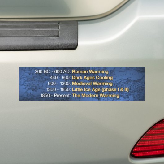 Klimaatverandering Bumpersticker (Op auto)