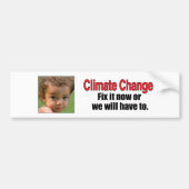 Klimaatverandering Bumpersticker (Voorkant)