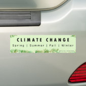 Klimaatverandering Bumpersticker (Op auto)
