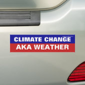 Klimaatverandering - Bumpersticker van de Weather (Op auto)