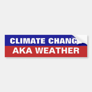 Klimaatverandering - Bumpersticker van de Weather
