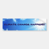 "Klimaatverandering gebeurt" Bumpersticker Sunny S (Voorkant)