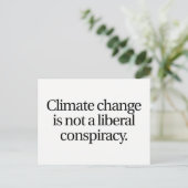 Klimaatverandering geen Briefkaart van liberale sa (Staand voorkant)