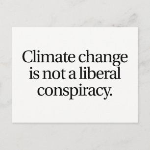Klimaatverandering geen Briefkaart van liberale sa