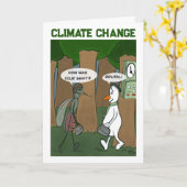 Klimaatverandering gevouwen Wenskaart Kaart (Gele Bloem)