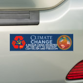 Klimaatverandering-groen is de nieuwe rode Bumpers Bumpersticker (Op auto)
