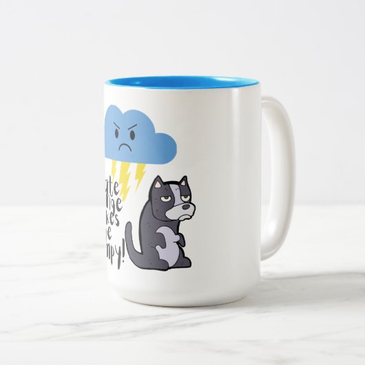 Klimaatverandering Grumpy Mok Cup (Voorkant rechts)