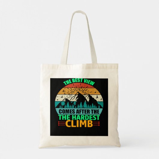 Klimaatverandering het beste uitzicht komt na de d tote bag (Achterkant)