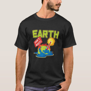 Klimaatverandering in de aardverdamping van de mon t-shirt
