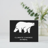 Klimaatverandering is echt briefkaart (Staand voorkant)