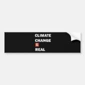 klimaatverandering is echt bumpersticker (Voorkant)